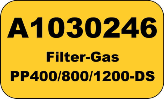 BOFA - Gasfilter MEK für PrintPRO 450 / 800 / 1200 DS